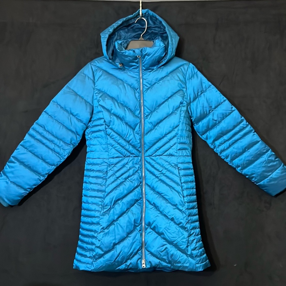 Teal Long Puffer Coat